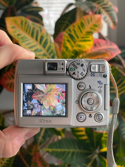 Nikon CoolPix E5600 5.1 MP Digital Camera Bundle - Silver