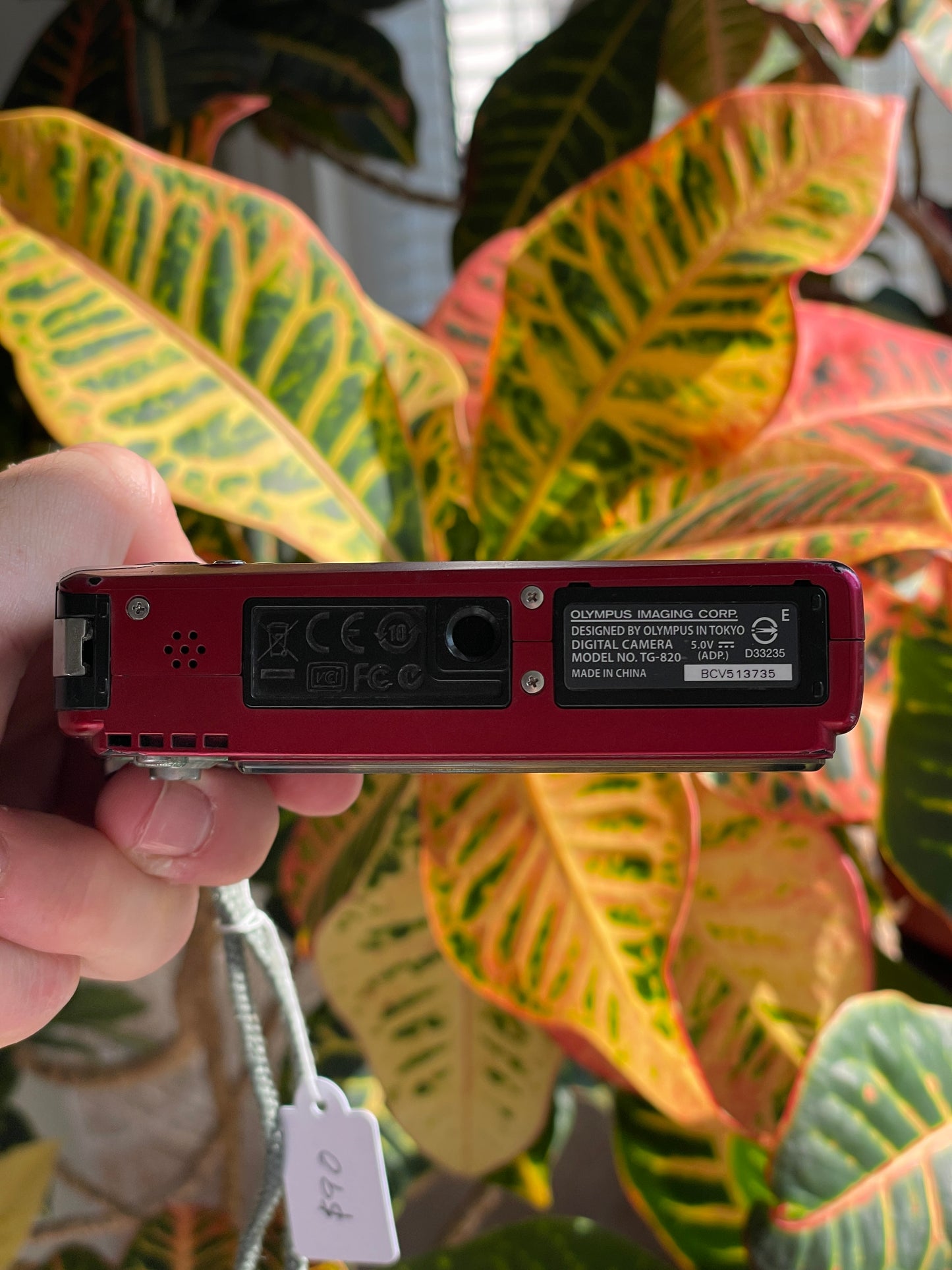 Olympus Tough TG-820 12 MP Digital Camera Bundle - Red