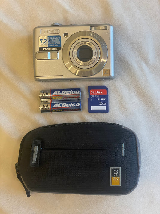 Panasonic Lumix 7.2 MP Digital Camera Bundle - Silver