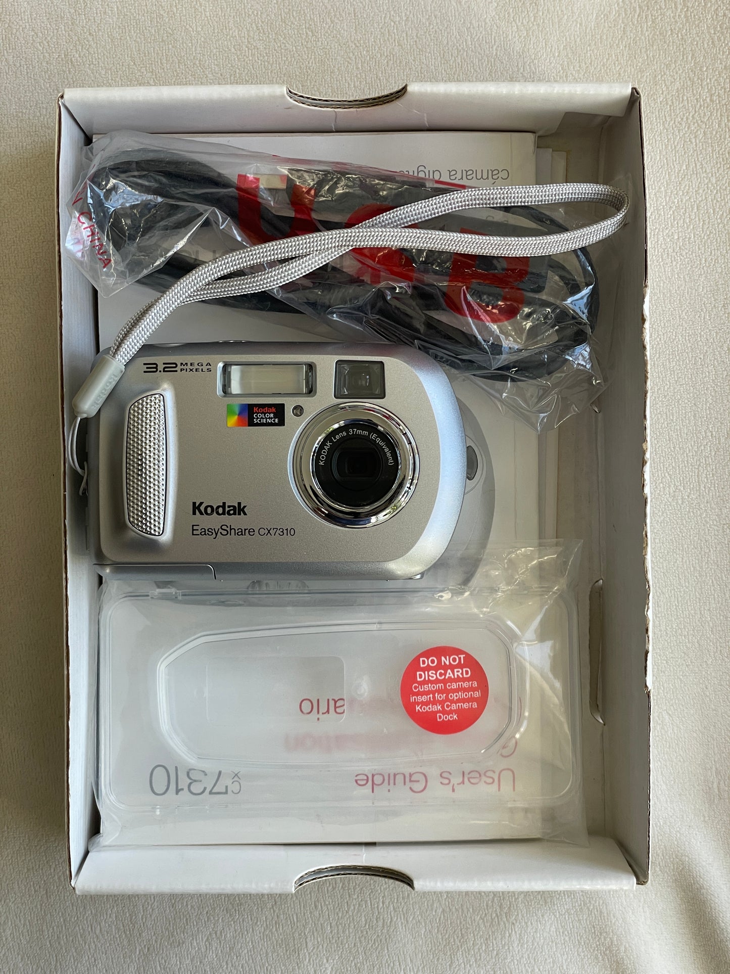 Kodak EasyShare CX7310 3.2 MP Digital Camera Bundle - Silver - In Box