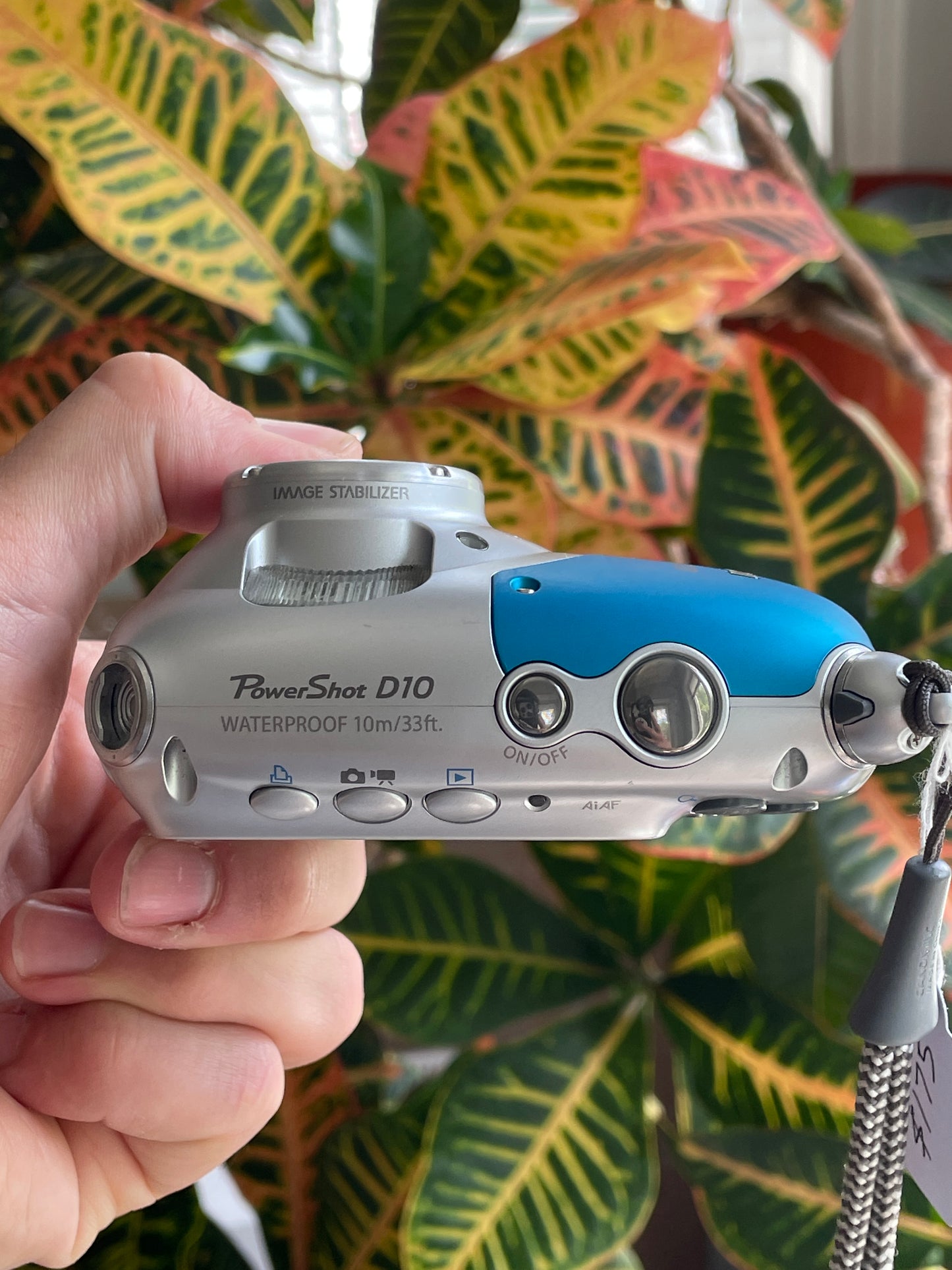 Canon PowerShot D10 12.1 MP Digital Camera Bundle - Blue/Silver
