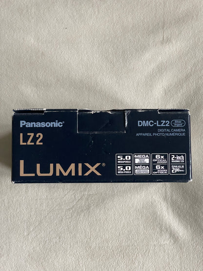 Panasonic Lumix LZ2 5.0 MP Digital Camera Bundle - Silver - Complete in Box