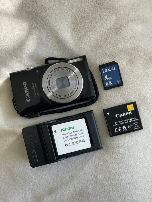 Canon PowerShot ELPH 135 16 MP Digital Camera Bundle - Black