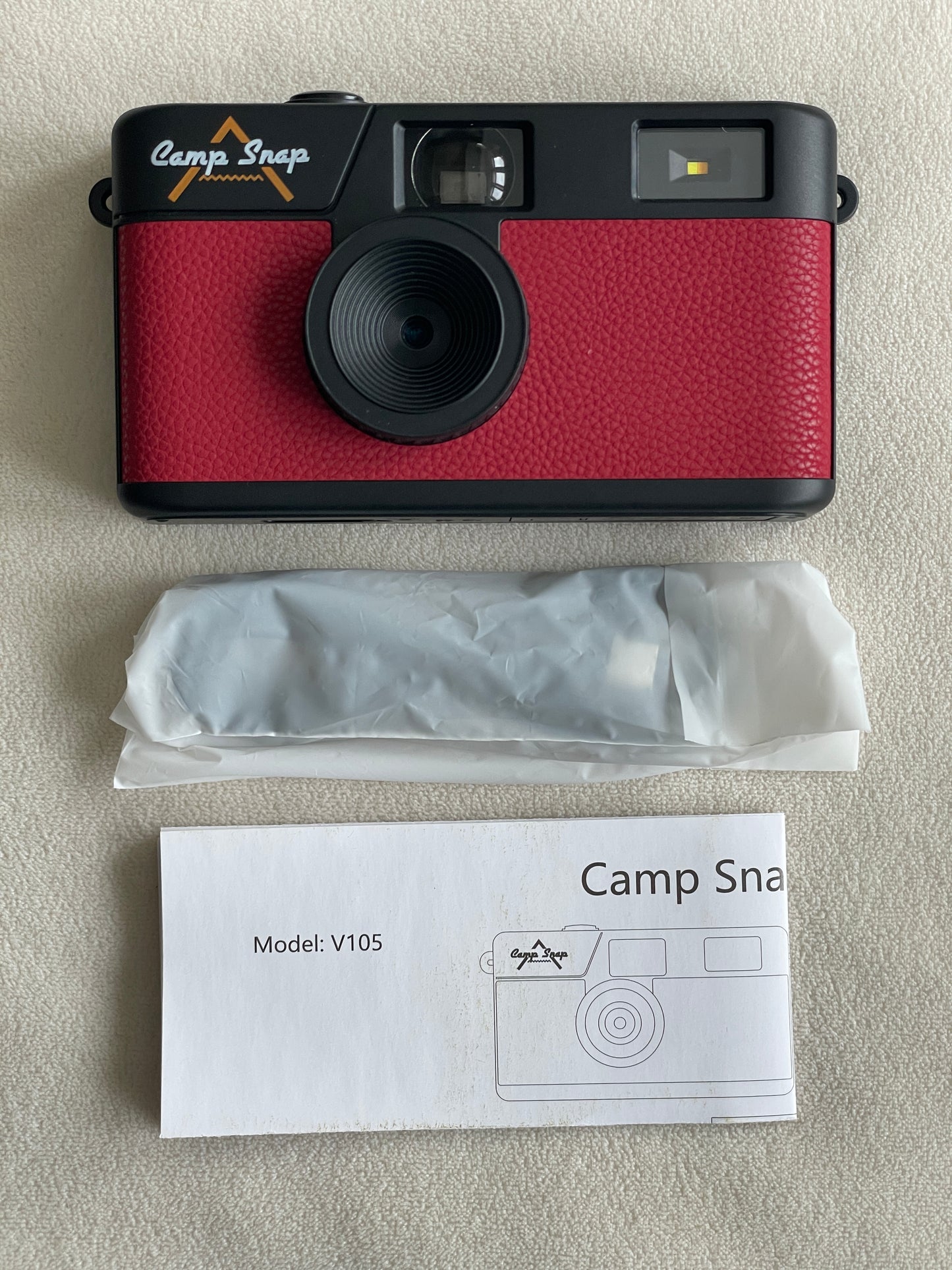 Camp Snap Camera (Screen-Free 8 MP Digital Camera) - Crimson Red