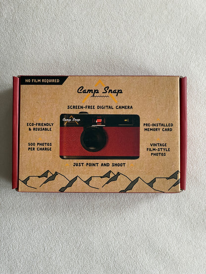 Camp Snap Camera (Screen-Free 8 MP Digital Camera) - Crimson Red
