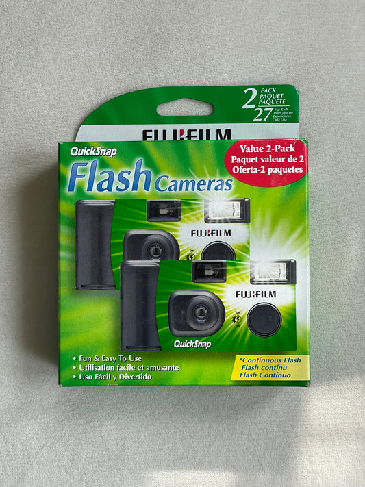 Fujifilm QuickSnap Flash 35mm Disposable Film Camera - 27 exposures - 2 Pack