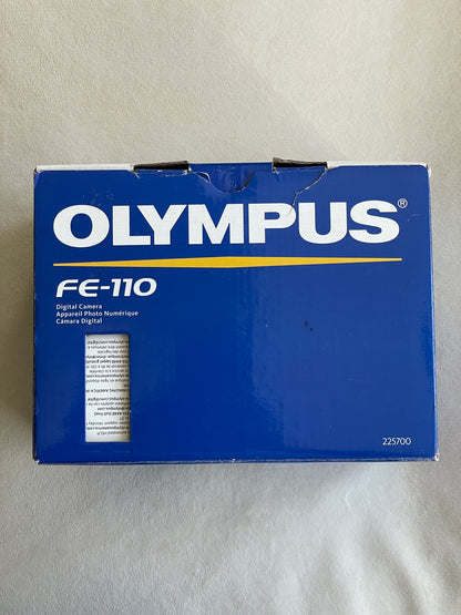 Olympus FE-110 5.0 MP Digital Camera Bundle - Silver - In Box