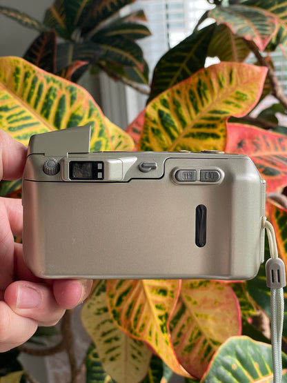 Nikon Lite-Touch Zoom 150 ED AF Quartz Date 35mm Film Camera Bundle - Gold Trim