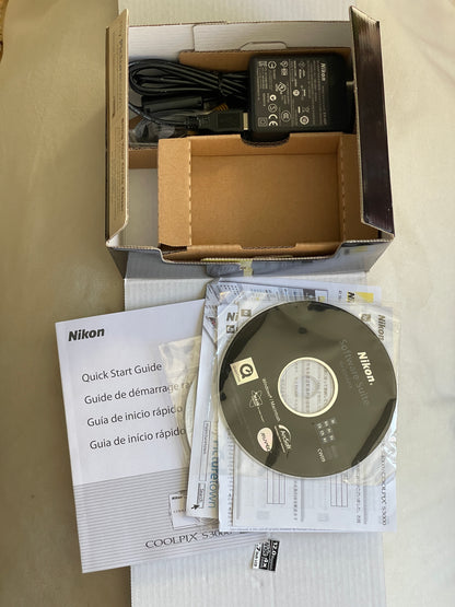 Nikon CoolPix S3000 12 MP Digital Camera Bundle - In Box
