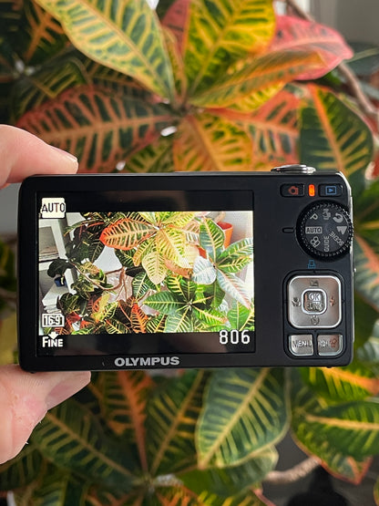Olympus FE-350 Wide 8.0 MP Digital Camera Bundle - Black