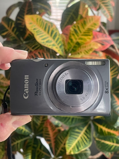 Canon PowerShot ELPH 160 20 MP Digital Camera Bundle - Gray