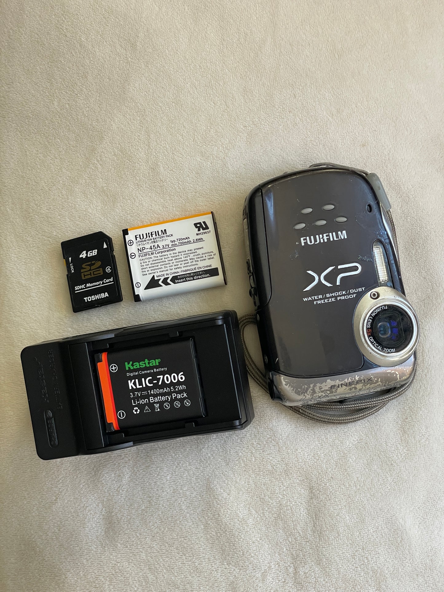 FujiFilm FinePix XP10 12.2 MP Digital Camera Bundle - Black