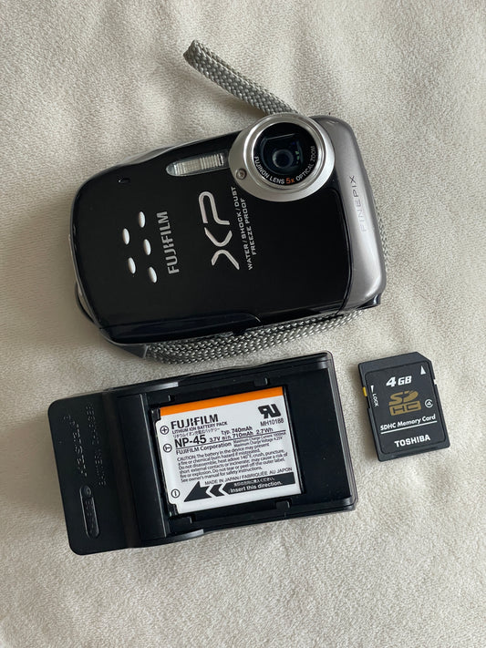 FujiFilm FinePix XP10 12.2 MP Digital Camera Bundle - Black
