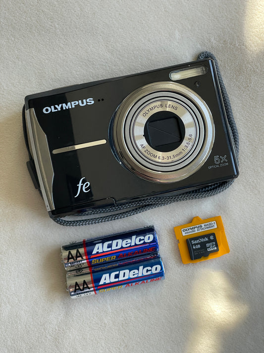 Olympus FE-46 12 MP Digital Camera Bundle - Black