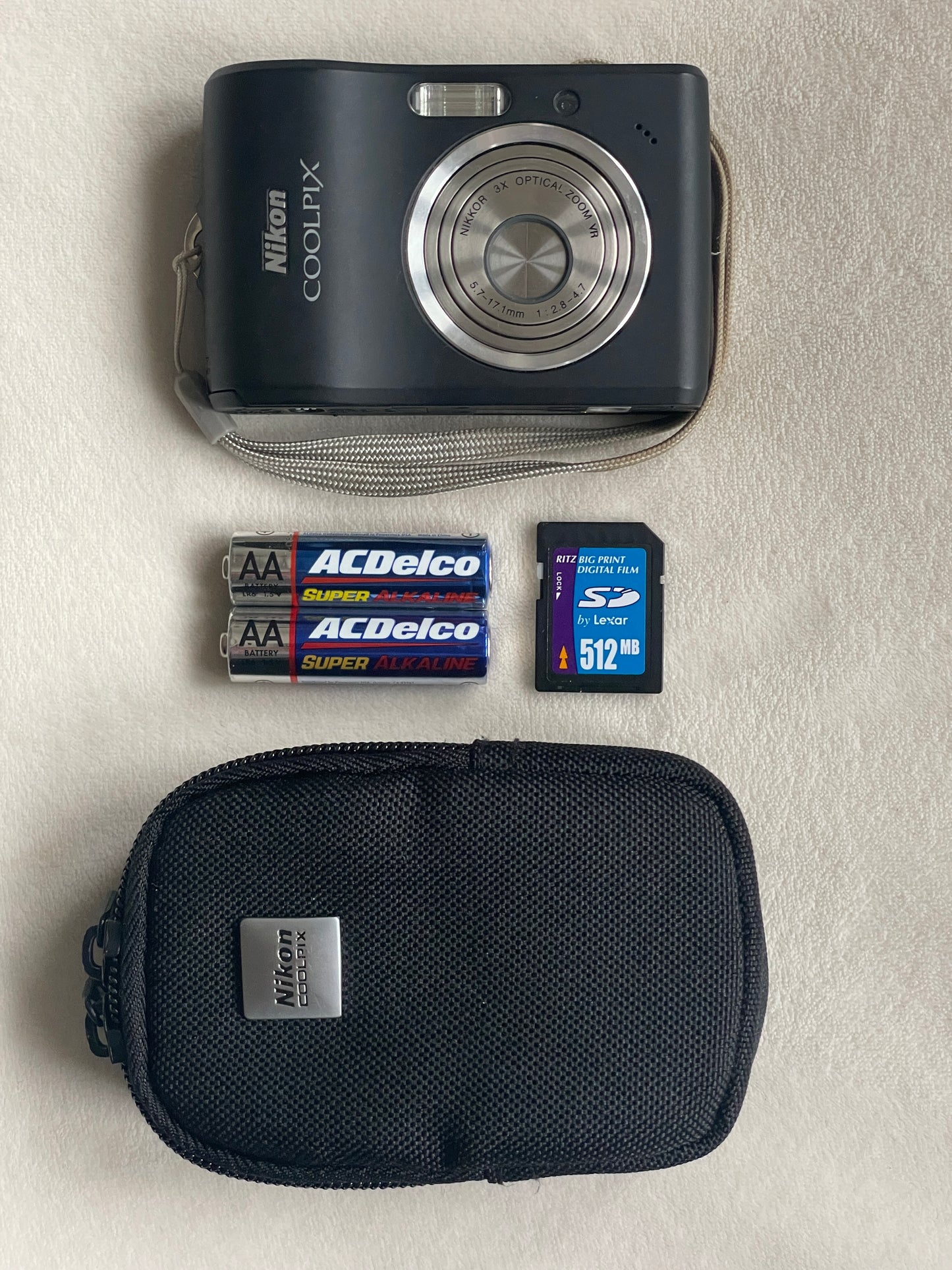 Nikon Coolpix L15 8.0 MP Digital Camera Bundle - Matte Black