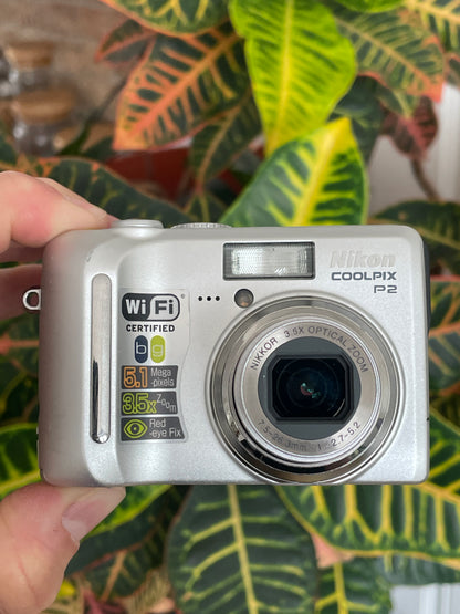 Nikon CoolPix P2 5.1 MP Digital Camera Bundle
