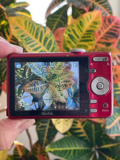 Kodak EasyShare M863 8.2 MP Digital Camera Bundle - Red