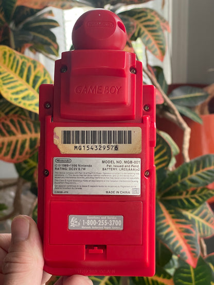 GameBoy Pocket - Red w/ Red Camera