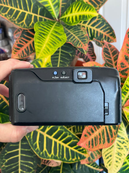 Olympus AZ-230 Super Zoom 38-90mm 35mm Film Camera Bundle