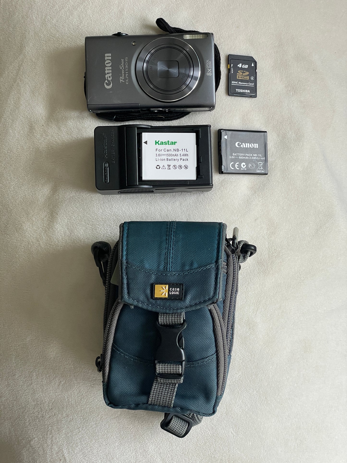 Canon PowerShot ELPH 130 IS 16 MP Digital Camera Bundle - Silver