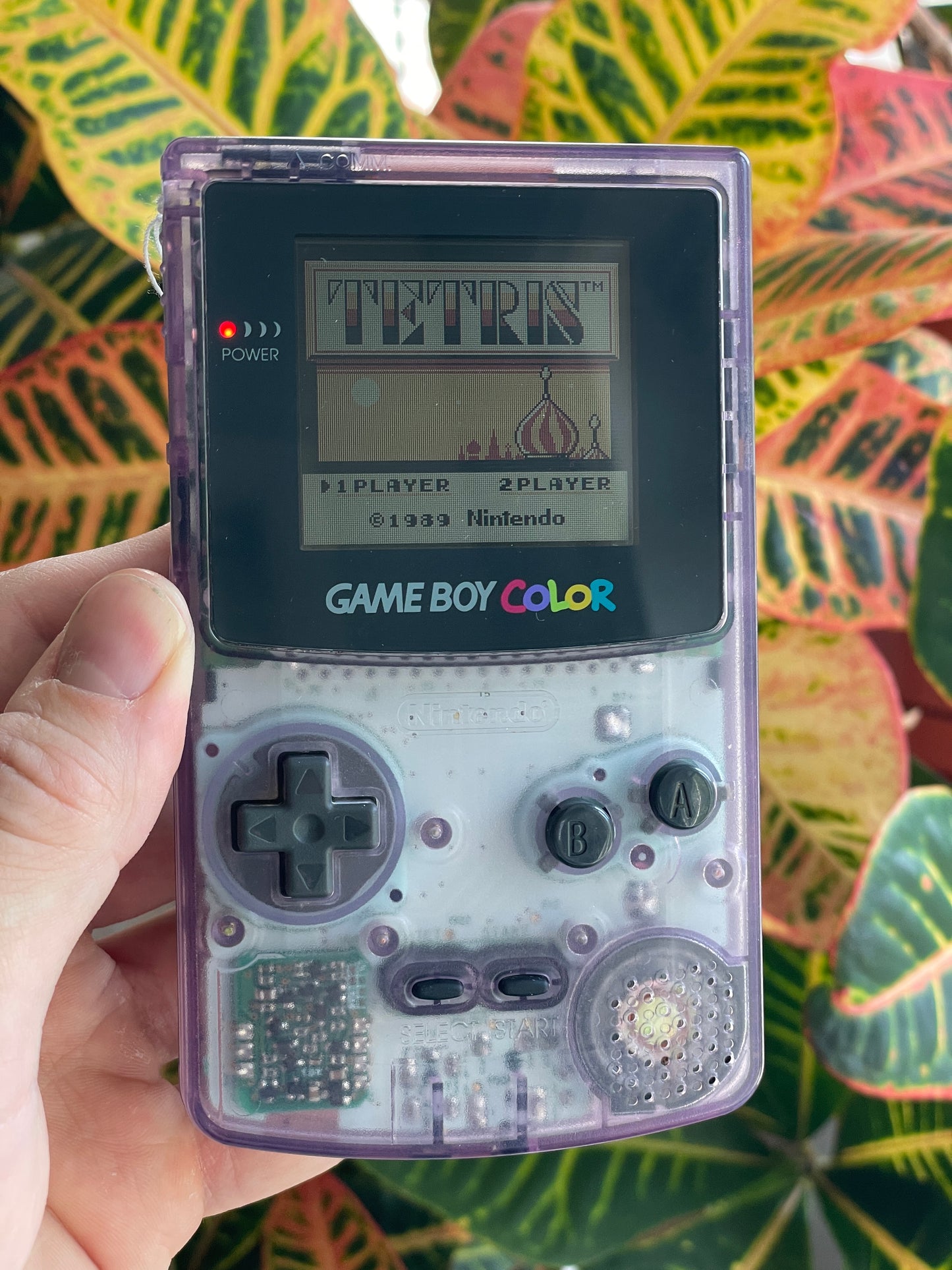 Nintendo Gameboy Color - Atomic Purple + 1989 Tetris Game