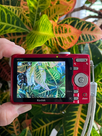 Kodak EasyShare MD863 8.2 MP Digital Camera Bundle - Red