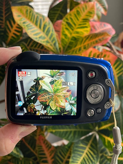 Fujifilm FinePix XP55WM 14 MP Digital Camera Bundle - Blue