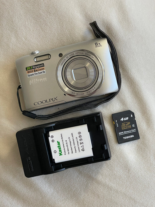 Nikon CoolPix S3600 20.1 MP Digital Camera Bundle