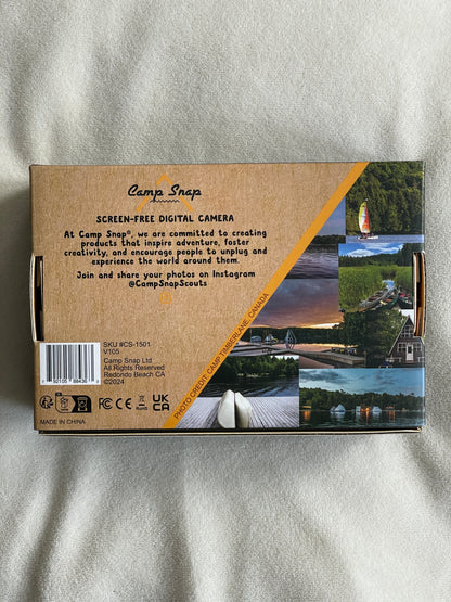 Camp Snap Camera (Screen-Free 8 MP Digital Camera) - Stealth Black