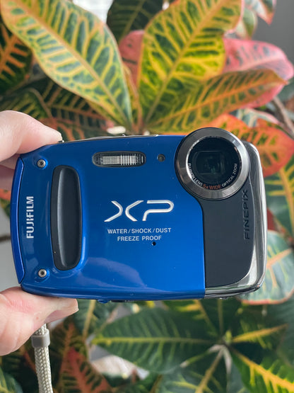 Fujifilm FinePix XP55WM 14 MP Digital Camera Bundle - Blue