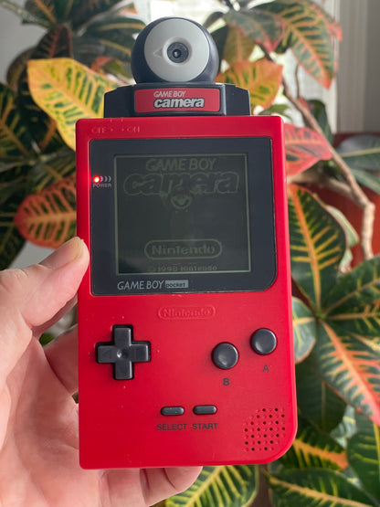 GameBoy Pocket - Red w/ Red Camera