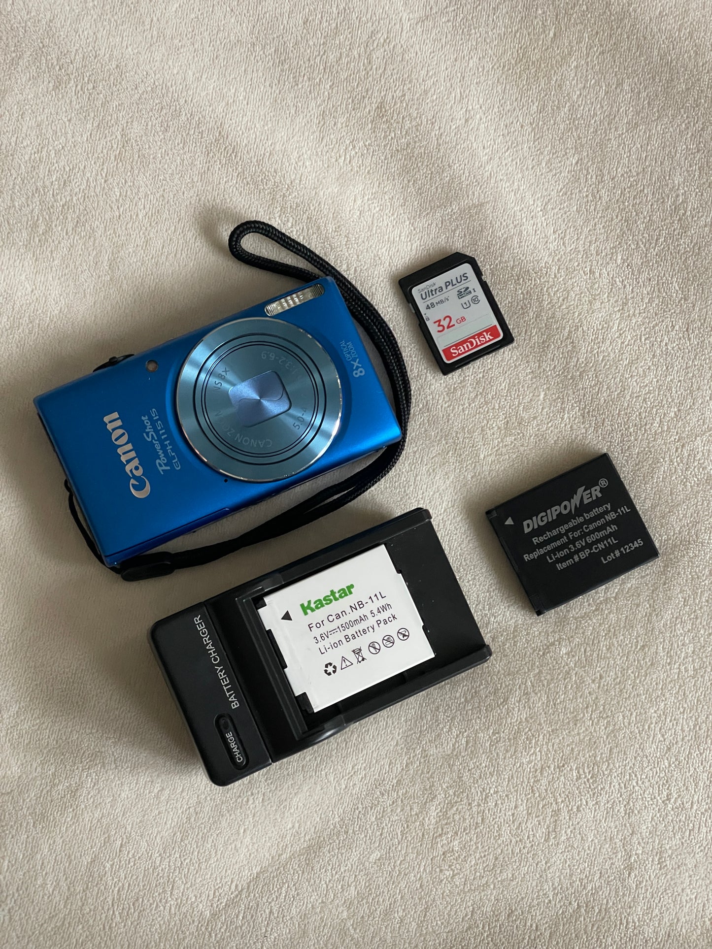 Canon PowerShot ELPH 115 IS 16 MP Digital Camera - Blue