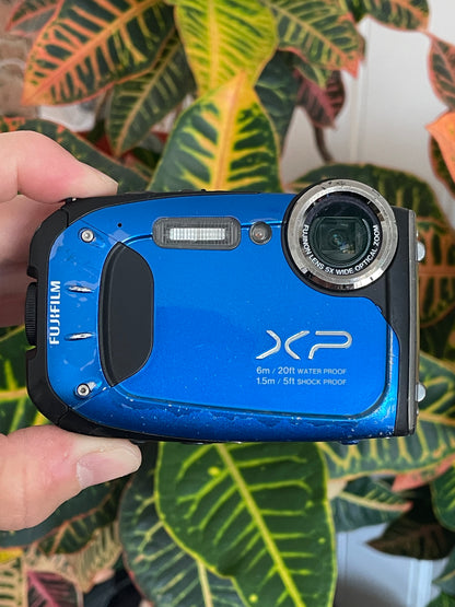 Fujifillm FinePix XP60 16 MP Digital Camera Bundle - Blue