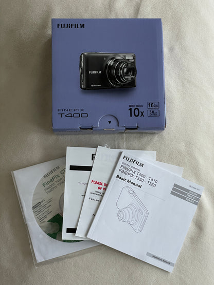 Fujifilm FinePix T400 16 MP Digital Camera Bundle - In Box