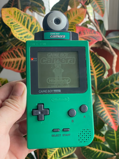 GameBoy Pocket - Green w/ Green Camera