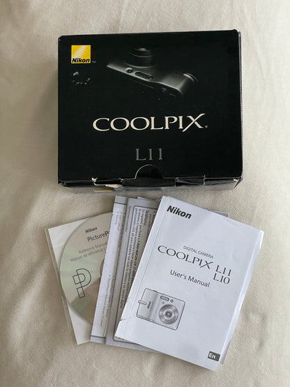 Nikon CoolPix L11 6.0 MP Digital Camera Bundle- In Original Box