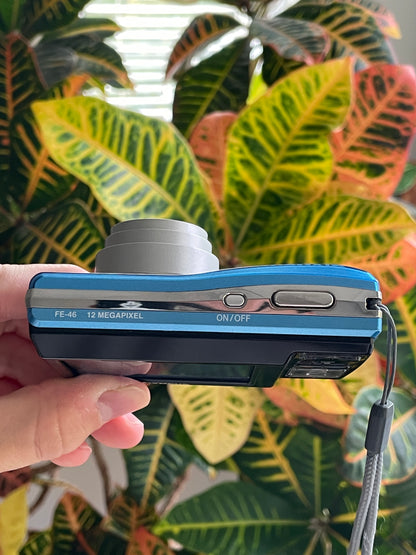 Olympus FE-46 12 MP Digital Camera Bundle - Blue