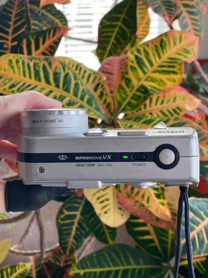 Sony CyberShot DSC-P52 3.2 MP Digital Camera Bundle - Silver