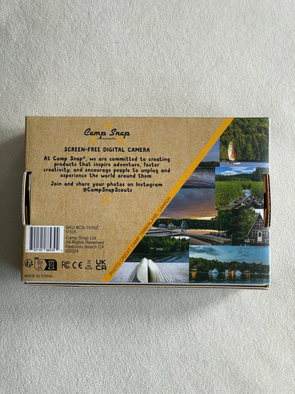 Camp Snap Camera (Screen-Free 8 MP Digital Camera) - Arctic White