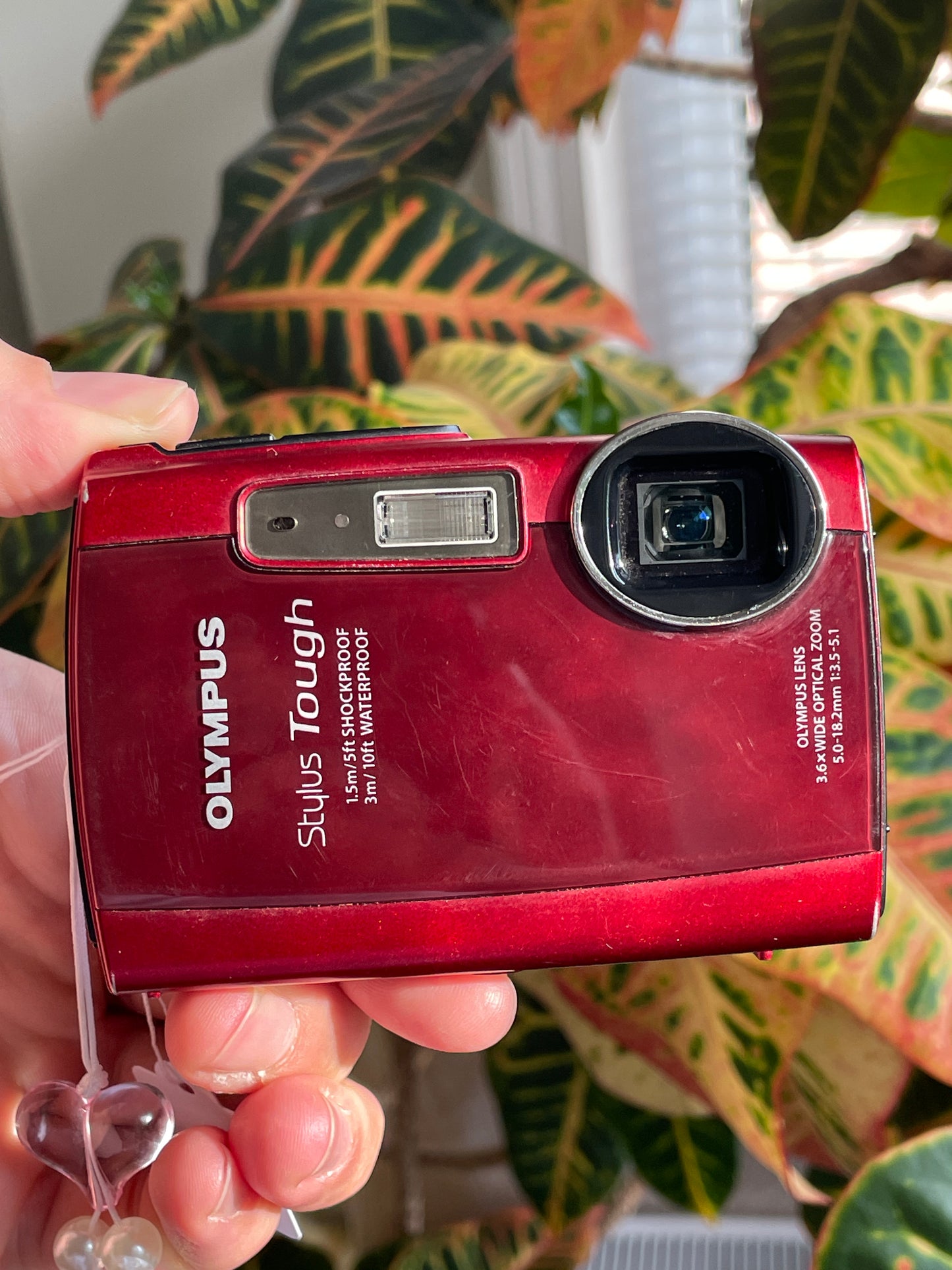 Olympus Stylus Tough-3000 12 MP Digital Camera Bundle - Red - In Box