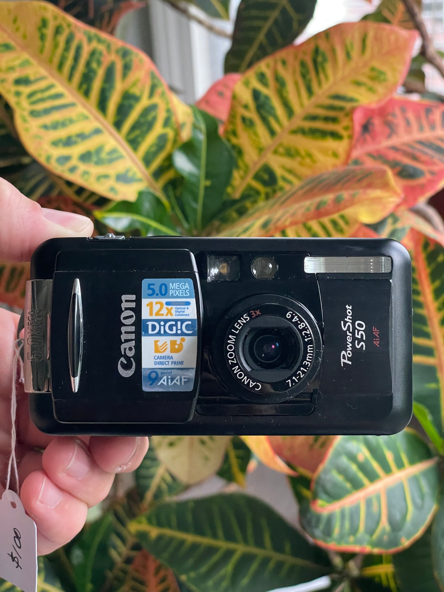 Canon PowerShot S50 5.0 MP Digital Camera Bundle - Black