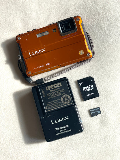 Panasonic Lumix DMC-TS2 14 MP Digital Camera Bundle - Orange