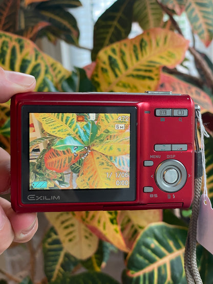 Casio Exilim EX-Z60 6.0 MP Digital Camera Bundle - Red