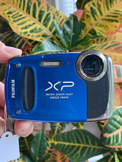 Fujifilm FinePix XP50 14 MP Digital Camera Bundle - Blue