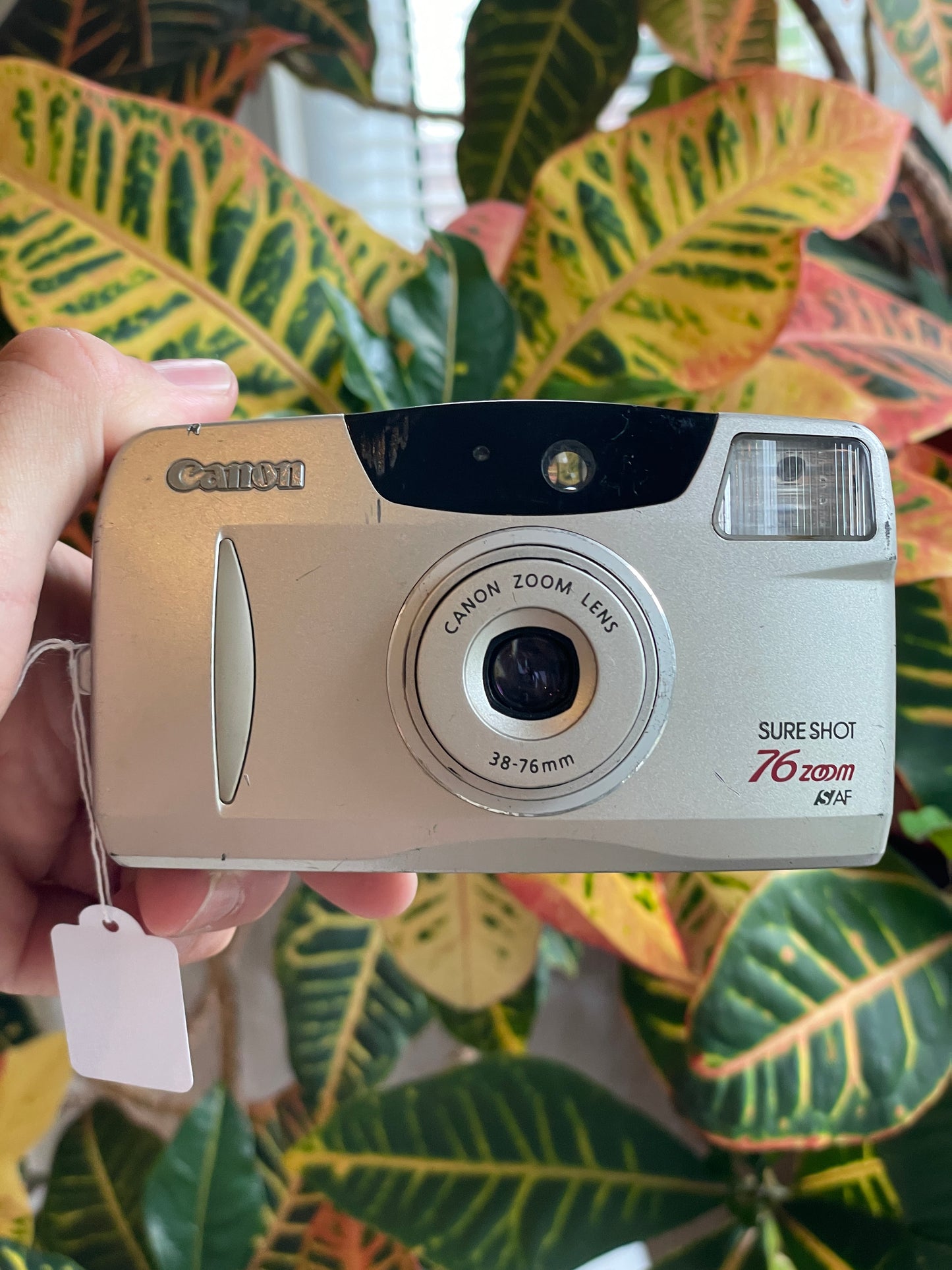 Canon SureShot 76 Zoom 35mm Film Camera Bundle - Two Tone