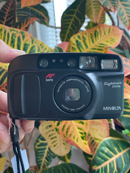 Minolta Freedom Sightseer Zoom 35mm Film Camera Bundle - In Box