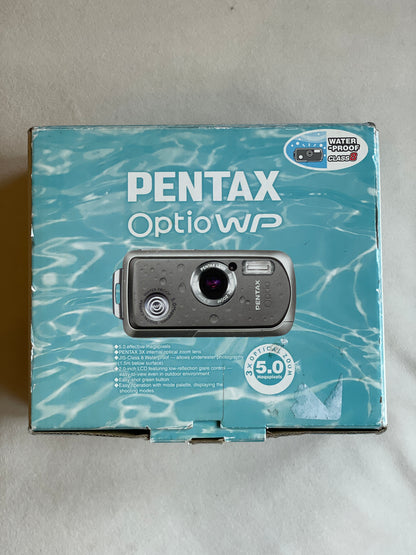 Pentax Optio WP 5.0 MP Digital Camera Bundle - In Box