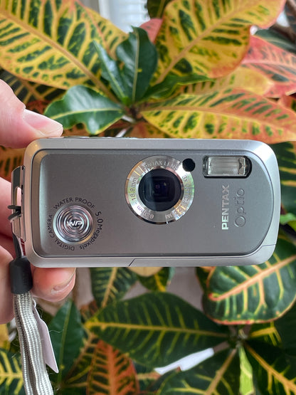 Pentax Optio WP 5.0 MP Digital Camera Bundle - In Box