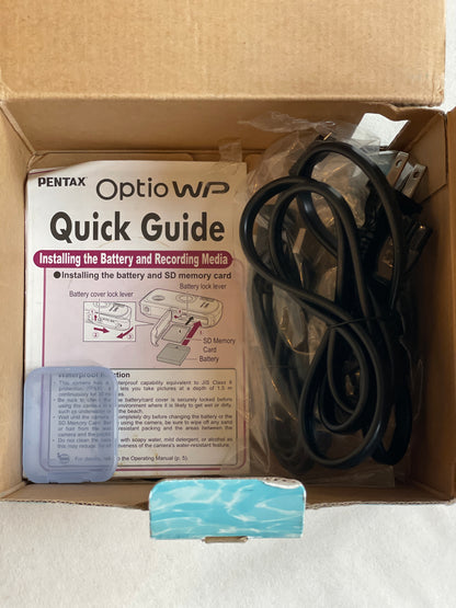 Pentax Optio WP 5.0 MP Digital Camera Bundle - In Box