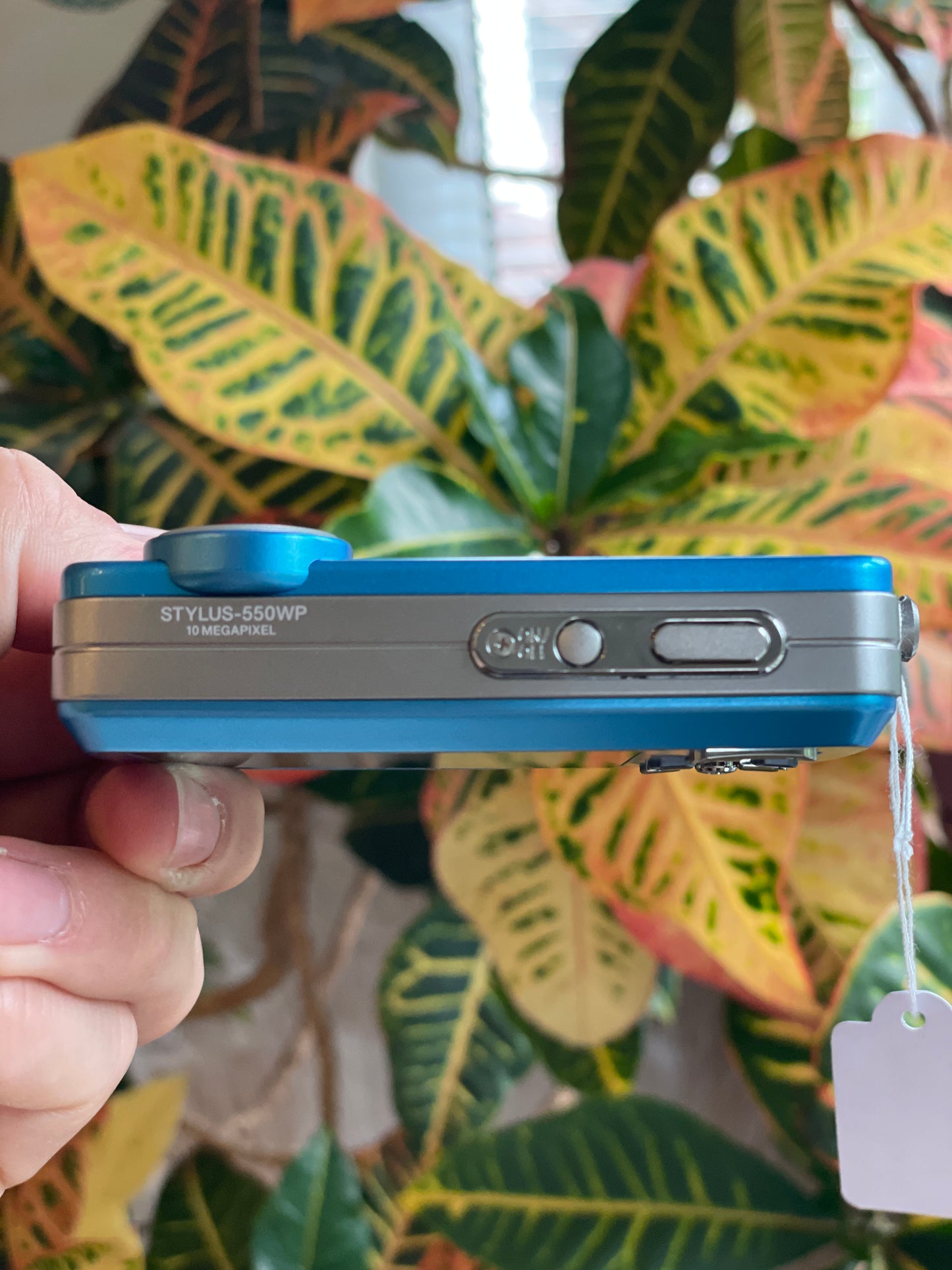 Olympus Stylus-550WP 10 MP Digital Camera Bundle - Blue - Original Box